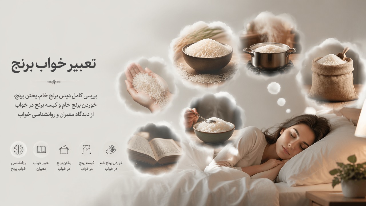 تعبیر خواب برنج خام, تعبیر خواب برنج, برنج خام در خواب, خواب دیدن برنج, تعبیر خوردن برنج خام, پختن برنج در خواب, کیسه برنج در خواب, تعبیر خواب معبران, روانشناسی خواب برنج, 