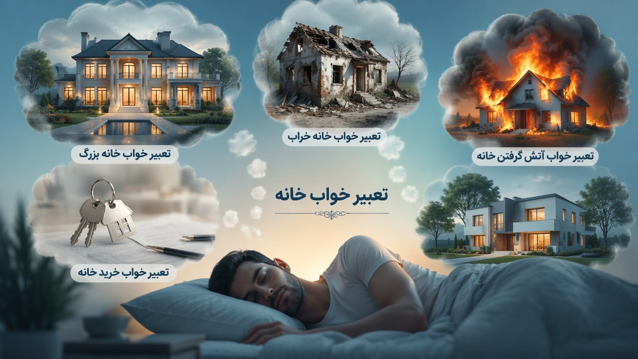 تعبیر خواب خانه, تعبیر خواب خانه بزرگ, تعبیر خواب خانه خراب, تعبیر خواب آتش گرفتن خانه, تعبیر خواب خرید خانه, 