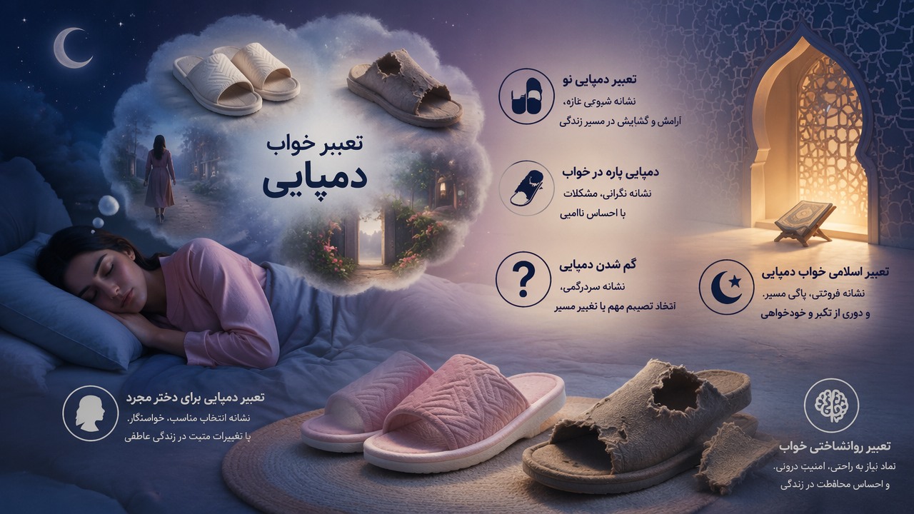 تعبیر خواب دمپایی, معنی دمپایی در خواب, تعبیر دمپایی نو, دمپایی پاره در خواب, گم شدن دمپایی, تعبیر روانشناختی خواب, تعبیر دمپایی برای دختر مجرد, تعبیر اسلامی خواب دمپایی, 