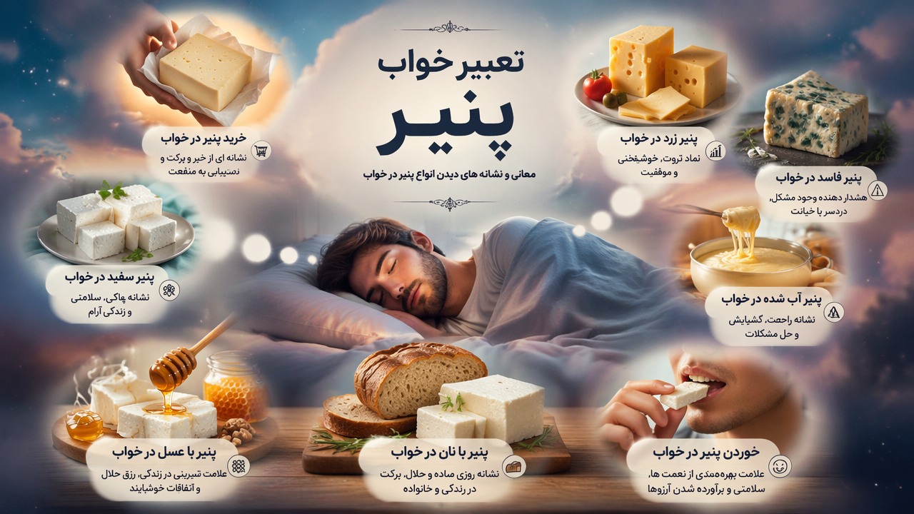 تعبیر خواب پنیر, پنیر در خواب, خوردن پنیر در خواب, پنیر فاسد در خواب, پنیر سفید, پنیر زرد, تعبیر خواب خرید پنیر, پنیر با نان, پنیر با عسل, پنیر آب شده در خواب,