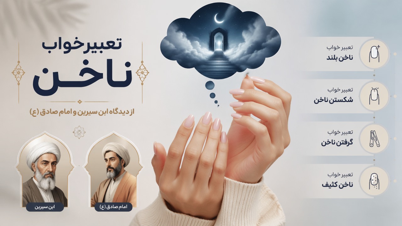 تعبیر خواب ناخن, تعبیر خواب ناخن بلند, تعبیر خواب شکستن ناخن, تعبیر خواب گرفتن ناخن, تعبیر خواب ناخن کثیف, ابن سیرین, امام صادق,