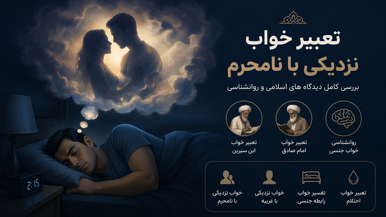 تعبیر خواب نزدیکی با نامحرم, خواب رابطه با نامحرم, تفسیر خواب رابطه جنسی, خواب نزدیکی با غریبه, تعبیر خواب احتلام, تعبیر خواب ابن سیرین, تعبیر خواب امام صادق, روانشناسی خواب جنسی,