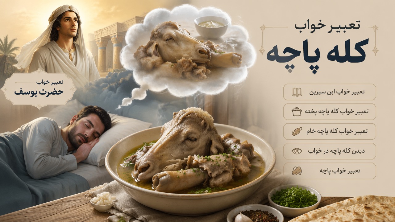 تعبیر خواب کله پاچه, حضرت یوسف, تعبیر خواب ابن سیرین, تعبیر خواب پاچه, تعبیر خواب کله پاچه پخته, تعبیر خواب کله پاچه خام, دیدن کله پاچه در خواب,