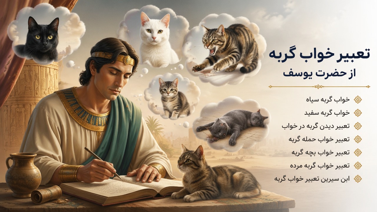 تعبیر خواب گربه از حضرت یوسف, تعبیر خواب گربه, خواب گربه سیاه, خواب گربه سفید, حضرت یوسف تعبیر خواب, تعبیر دیدن گربه در خواب, ابن سیرین تعبیر خواب گربه, تعبیر خواب حمله گربه, تعبیر خواب بچه گربه, تعبیر خواب گربه مرده, 