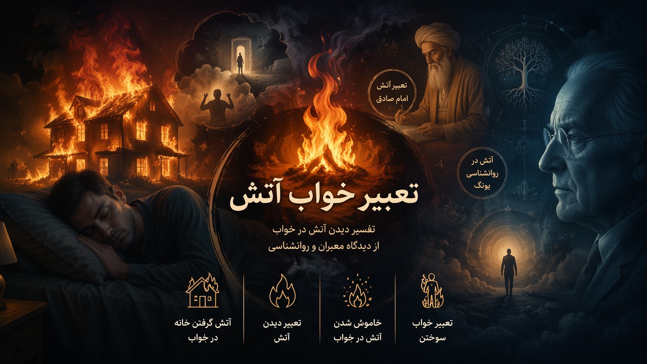 تعبیر خواب آتش, تعبیر دیدن آتش, آتش گرفتن خانه در خواب, خاموش شدن آتش در خواب, آتش در رویا, تعبیر آتش امام صادق, آتش در روانشناسی یونگ, تعبیر خواب سوختن,