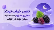 تعبیر خواب توت: معنی و مفهوم همه جانبه دیدن توت در خواب