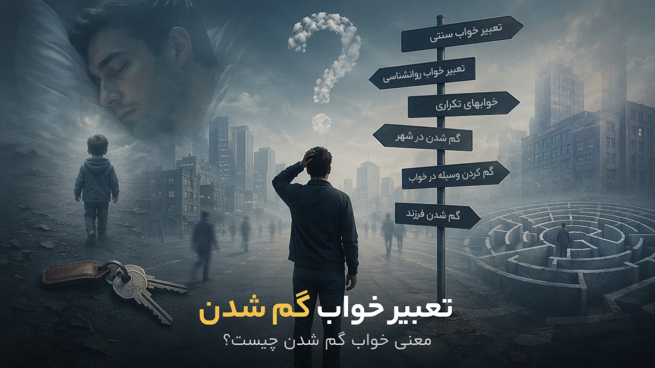 تعبیر خواب گم شدن, خواب گم شدن, معنی خواب گم شدن, تعبیر گم شدن در خواب, گم شدن در شهر, گم شدن فرزند, گم کردن وسیله در خواب, تعبیر خواب سنتی, تعبیر خواب روانشناسی, خوابهای تکراری, 