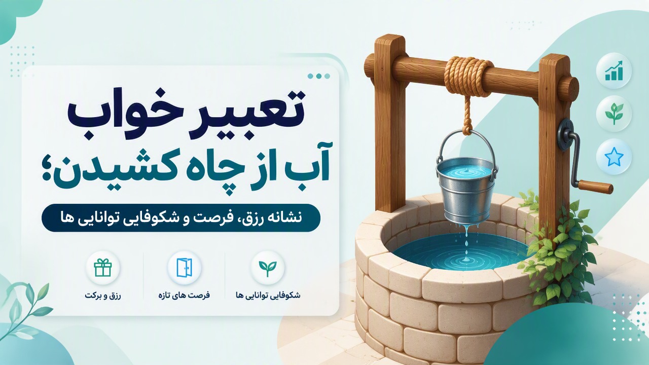تعبیر خواب آب از چاه کشیدن؛ نشانه رزق، فرصت و شکوفایی توانایی ها
