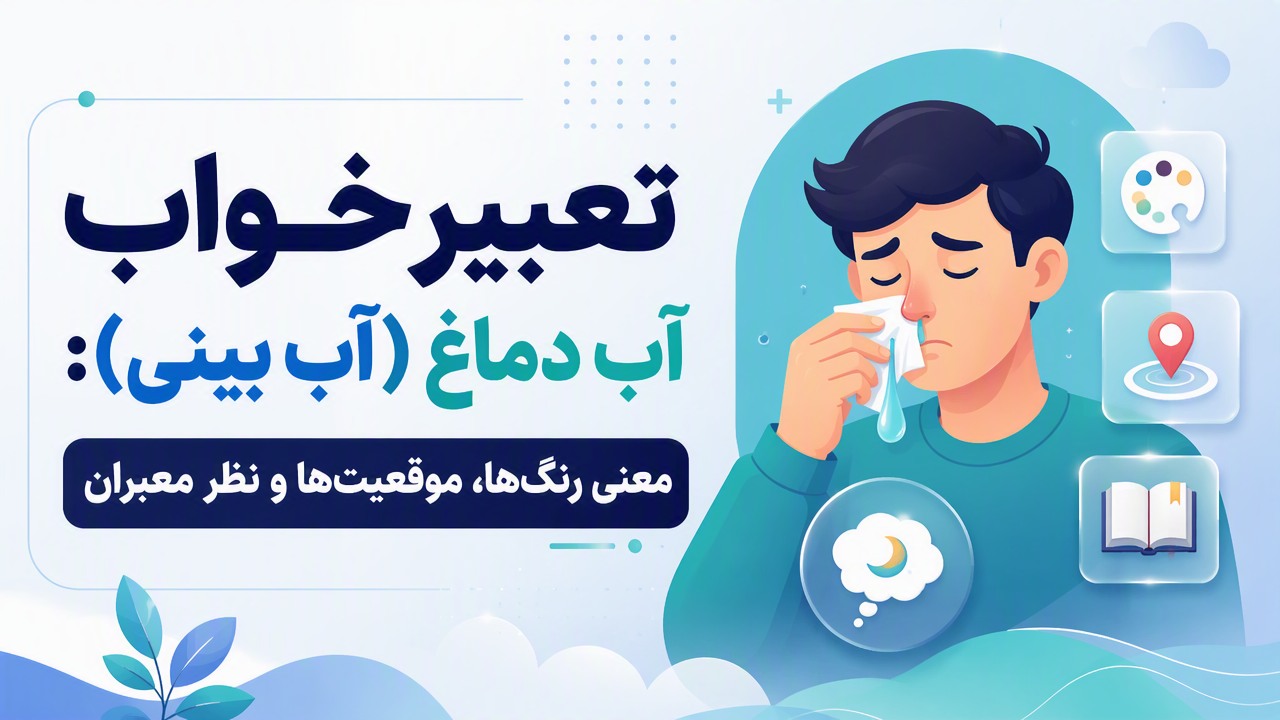 تعبیر خواب آب دماغ (آب بینی): معنی رنگها، موقعیتها و نظر معبران