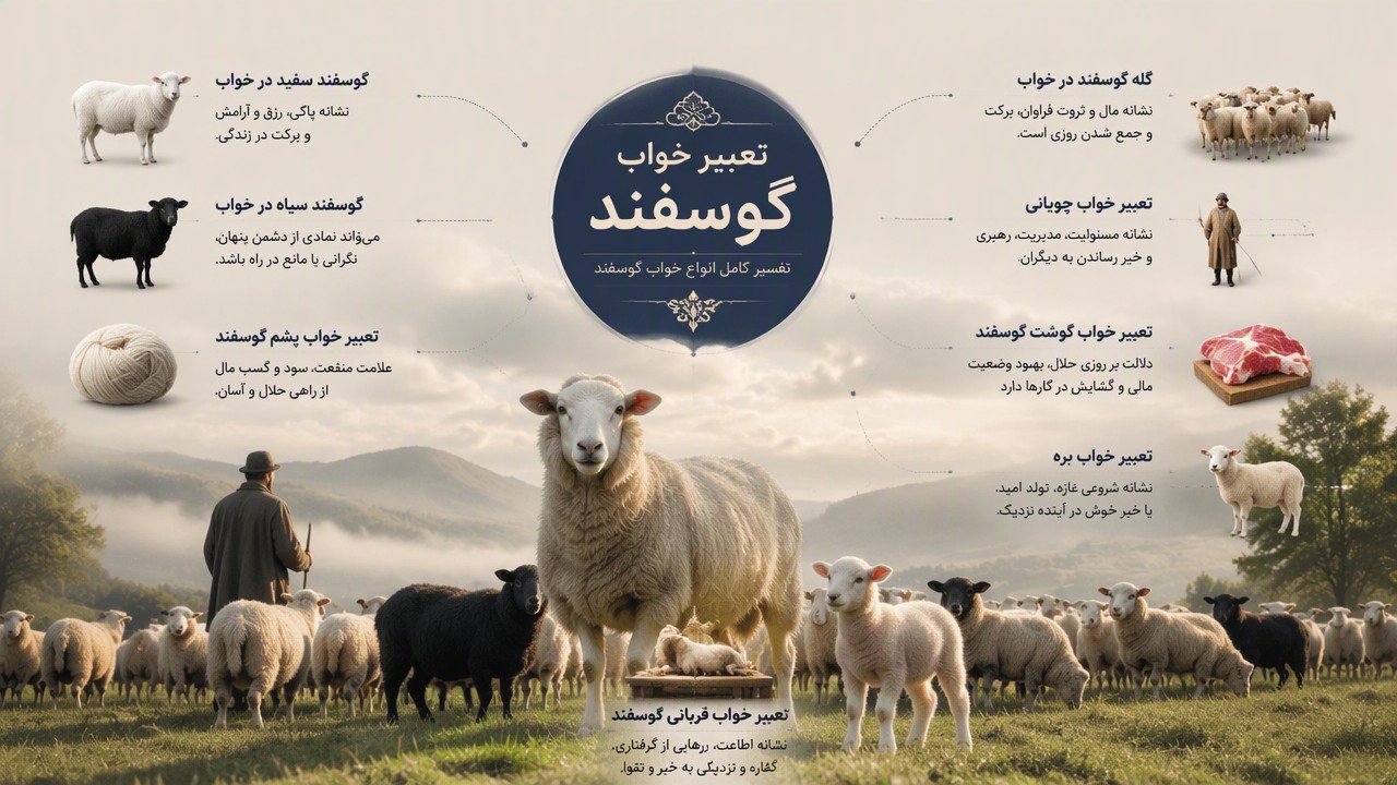 تعبیر خواب گوسفندان زنده, تعبیر خواب گوسفند, گله گوسفند در خواب, گوسفند سفید در خواب, گوسفند سیاه در خواب, تعبیر خواب چوپانی, تعبیر خواب گوشت گوسفند, تعبیر خواب پشم گوسفند, تعبیر خواب بره, تعبیر خواب قربانی گوسفند, 