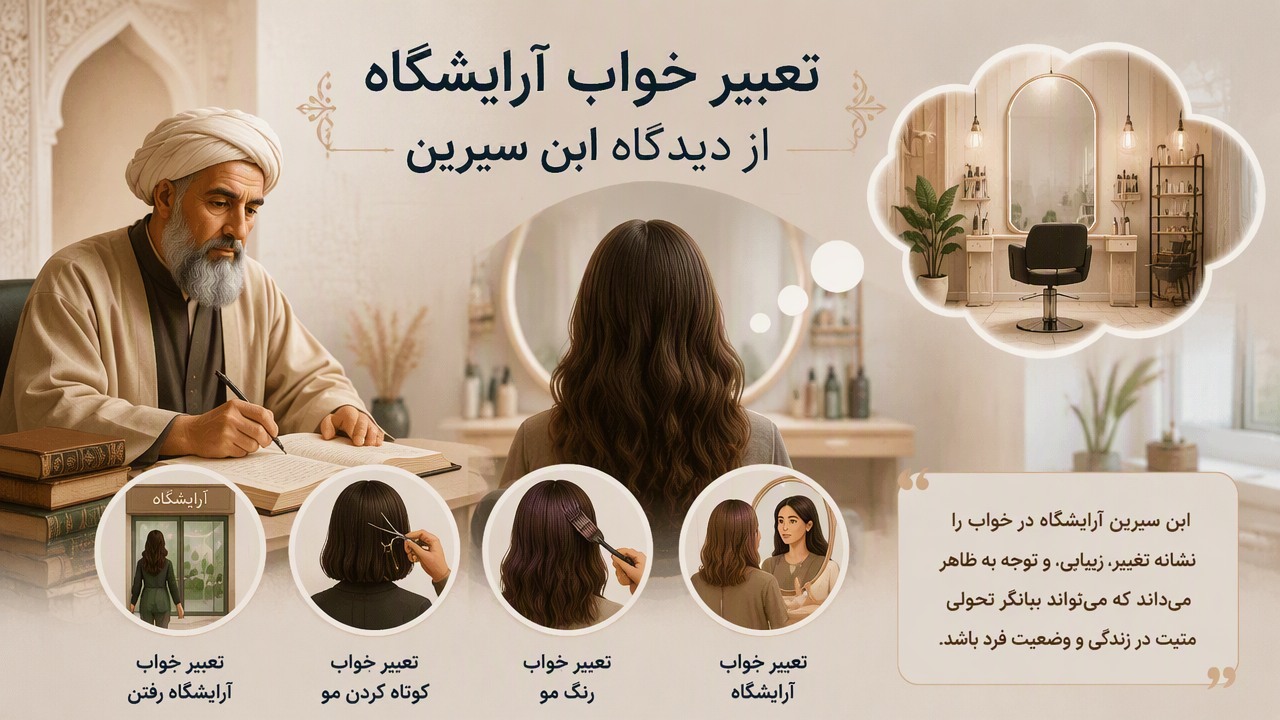 تعبیر خواب آرایشگاه ابن سیرین, تعبیر خواب آرایشگاه, تعبیر خواب آرایشگاه رفتن, تعبیر خواب کوتاه کردن مو, تعبیر خواب رنگ مو,