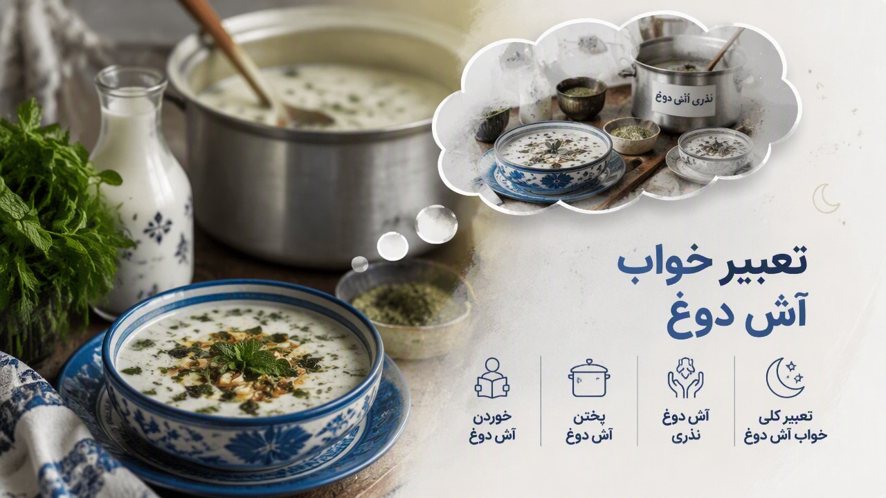 تعبیر خواب آش دوغ, خواب آش دوغ, تعبیر خواب خوردن آش دوغ, تعبیر خواب پختن آش دوغ, تعبیر خواب آش دوغ نذری, 