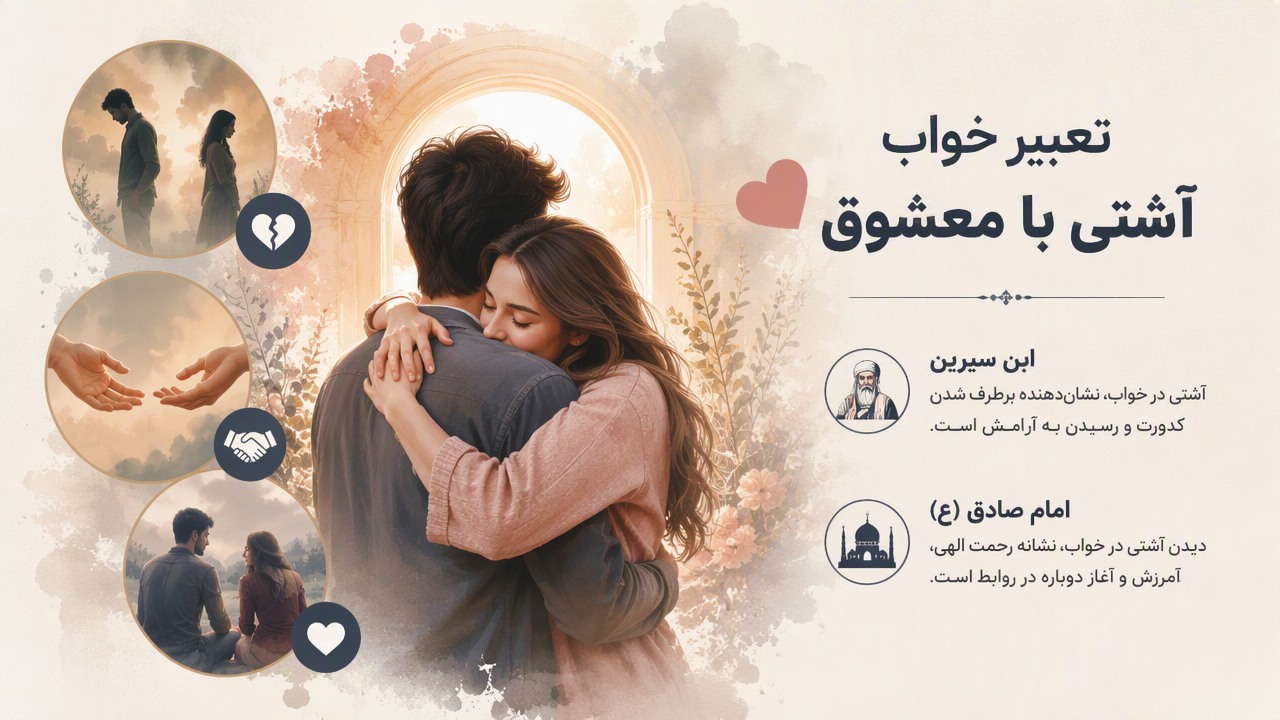 تعبیر خواب آشتی با معشوق, تعبیر خواب آشتی با دوست دختر, تعبیر خواب آشتی با دوست پسر, تعبیر خواب برگشتن معشوق, تعبیر خواب آشتی کردن, تعبیر خواب قهر و آشتی, ابن سیرین آشتی, امام صادق آشتی, 