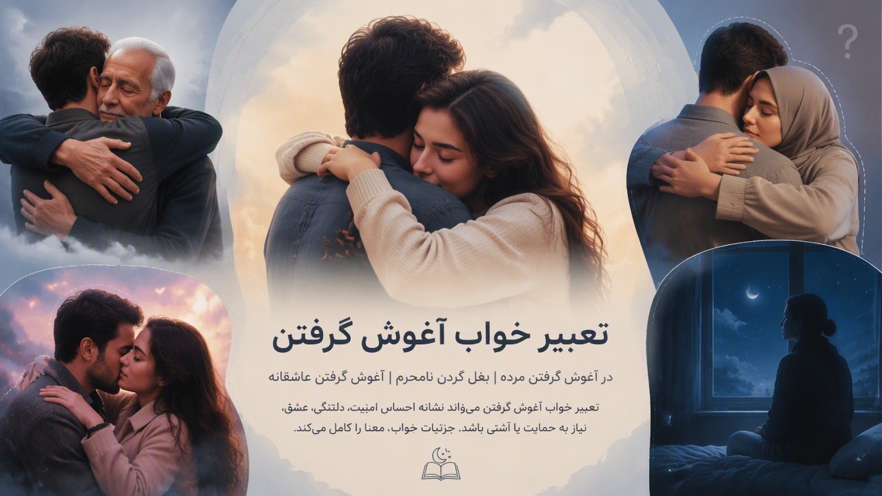 تعبیر خواب آغوش گرفتن, تعبیر خواب بغل کردن, تعبیر خواب در آغوش گرفتن مرده, تعبیر خواب آغوش گرفتن عاشقانه, تعبیر خواب بغل کردن نامحرم, 