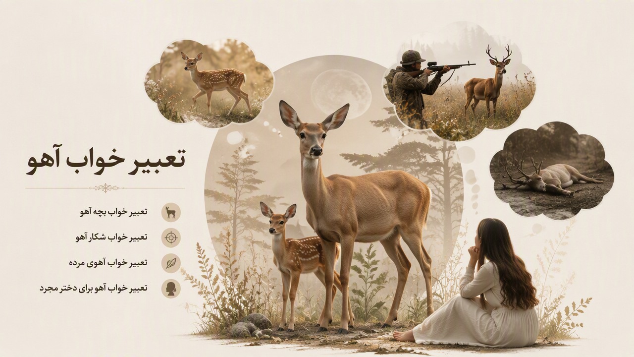 تعبیر خواب آهو, تعبیر خواب بچه آهو, تعبیر خواب شکار آهو, تعبیر خواب آهوی مرده, تعبیر خواب آهو برای دختر مجرد,