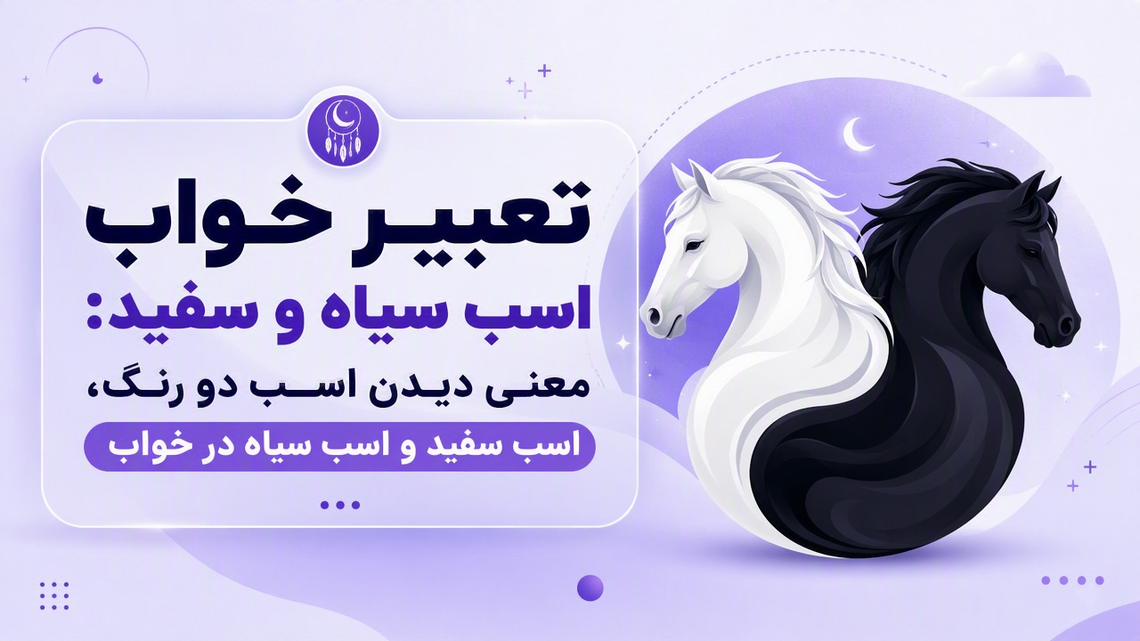 تعبیر خواب اسب سیاه و سفید: معنی دیدن اسب دو رنگ، اسب سفید و اسب سیاه در خواب
