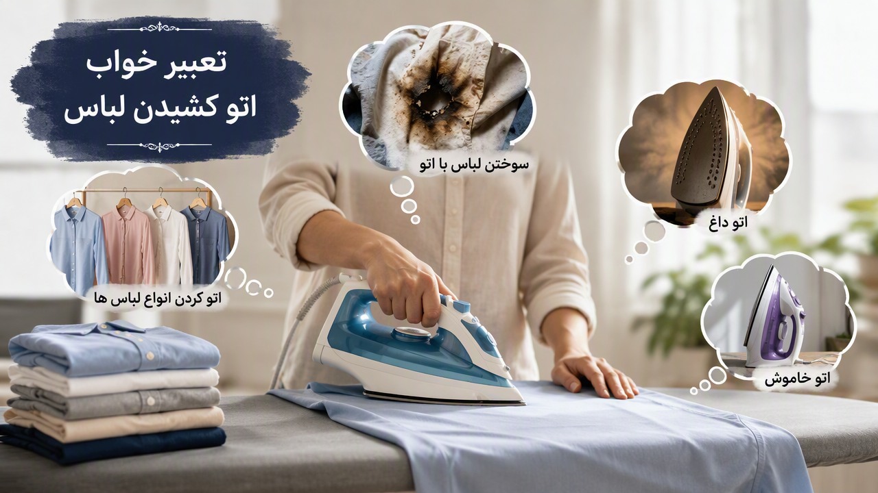 تعبیر خواب اتو کشیدن لباس, تعبیر خواب اتو کردن, تعبیر خواب سوختن لباس با اتو, تعبیر خواب اتو داغ, تعبیر خواب اتو خاموش, تعبیر خواب اتو کردن انواع لباس ها,