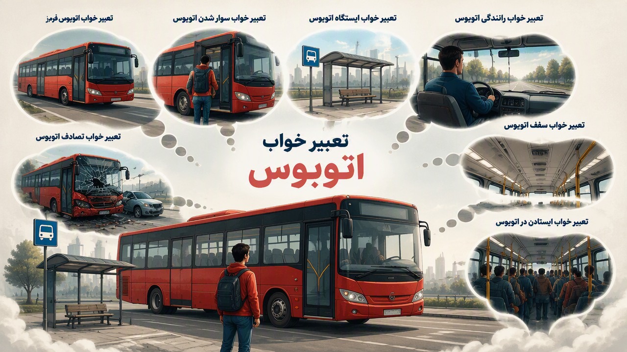 تعبیر خواب اتوبوس قرمز, تعبیر خواب اتوبوس, تعبیر خواب سوار شدن اتوبوس, تعبیر خواب ایستگاه اتوبوس, تعبیر خواب رانندگی اتوبوس, تعبیر خواب تصادف اتوبوس, تعبیر خواب سقف اتوبوس, تعبیر خواب ایستادن در اتوبوس, 