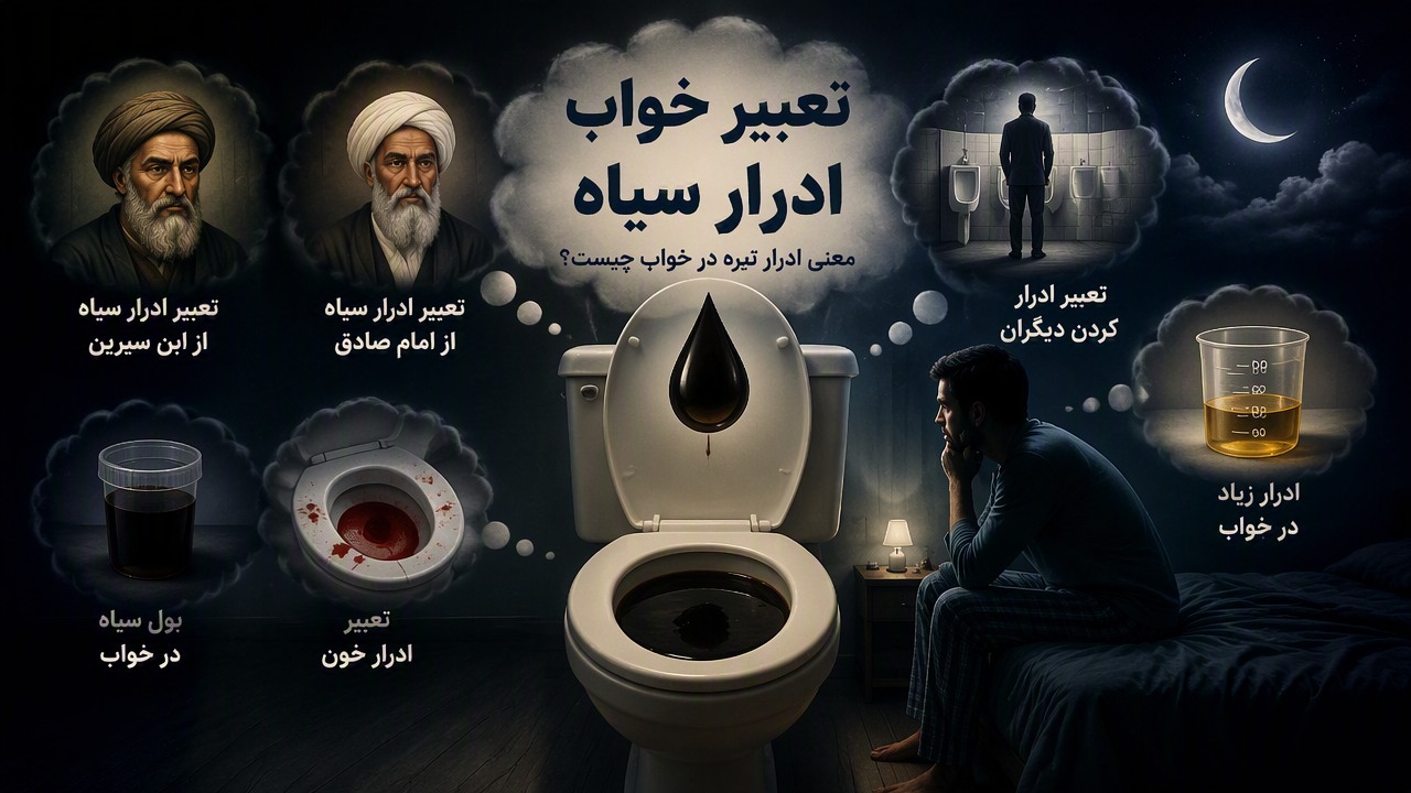 تعبیر خواب ادرار سیاه, معنی ادرار تیره در خواب, تعبیر ادرار سیاه از ابن سیرین, تعبیر ادرار سیاه از امام صادق, تعبیر ادرار خون, ادرار زیاد در خواب, تعبیر ادرار کردن دیگران, بول سیاه در خواب,