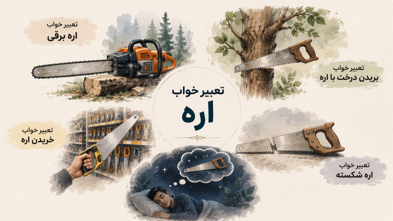 تعبیر خواب اره, تعبیر خواب اره برقی, تعبیر خواب بریدن درخت با اره, تعبیر خواب خریدن اره, تعبیر خواب اره شکسته,