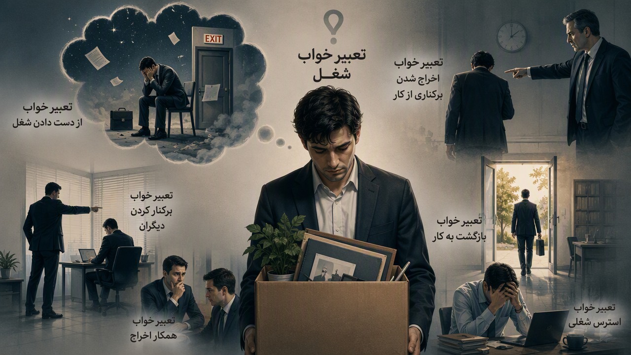تعبیر خواب از دست دادن شغل, تعبیر خواب اخراج شدن, تعبیر خواب برکناری از کار, تعبیر خواب شغل, تعبیر خواب همکار اخراج, تعبیر خواب برکنار کردن دیگران, تعبیر خواب بازگشت به کار, تعبیر خواب استرس شغلی,