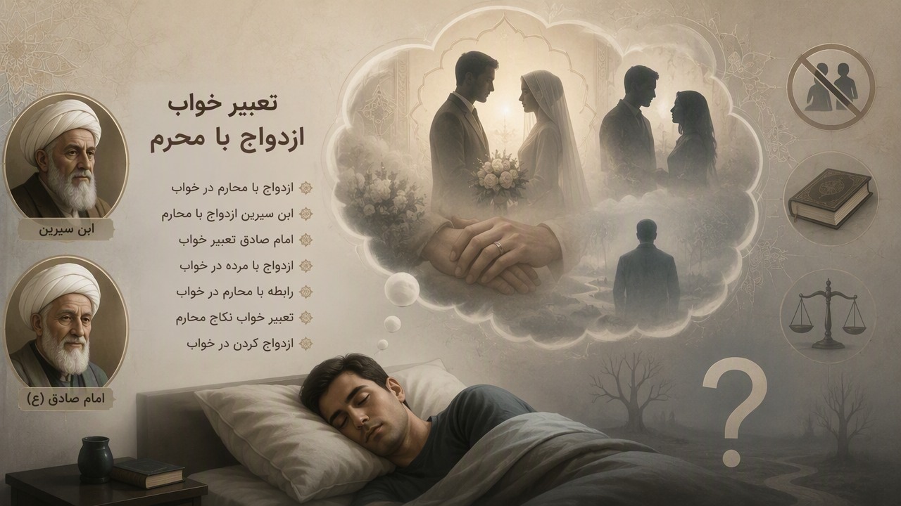 تعبیر خواب ازدواج با محرم, ازدواج با محارم در خواب, ابن سیرین ازدواج با محارم, امام صادق تعبیر خواب, ازدواج با مرده در خواب, رابطه با محارم در خواب, تعبیر خواب نکاح محارم, ازدواج کردن در خواب, 