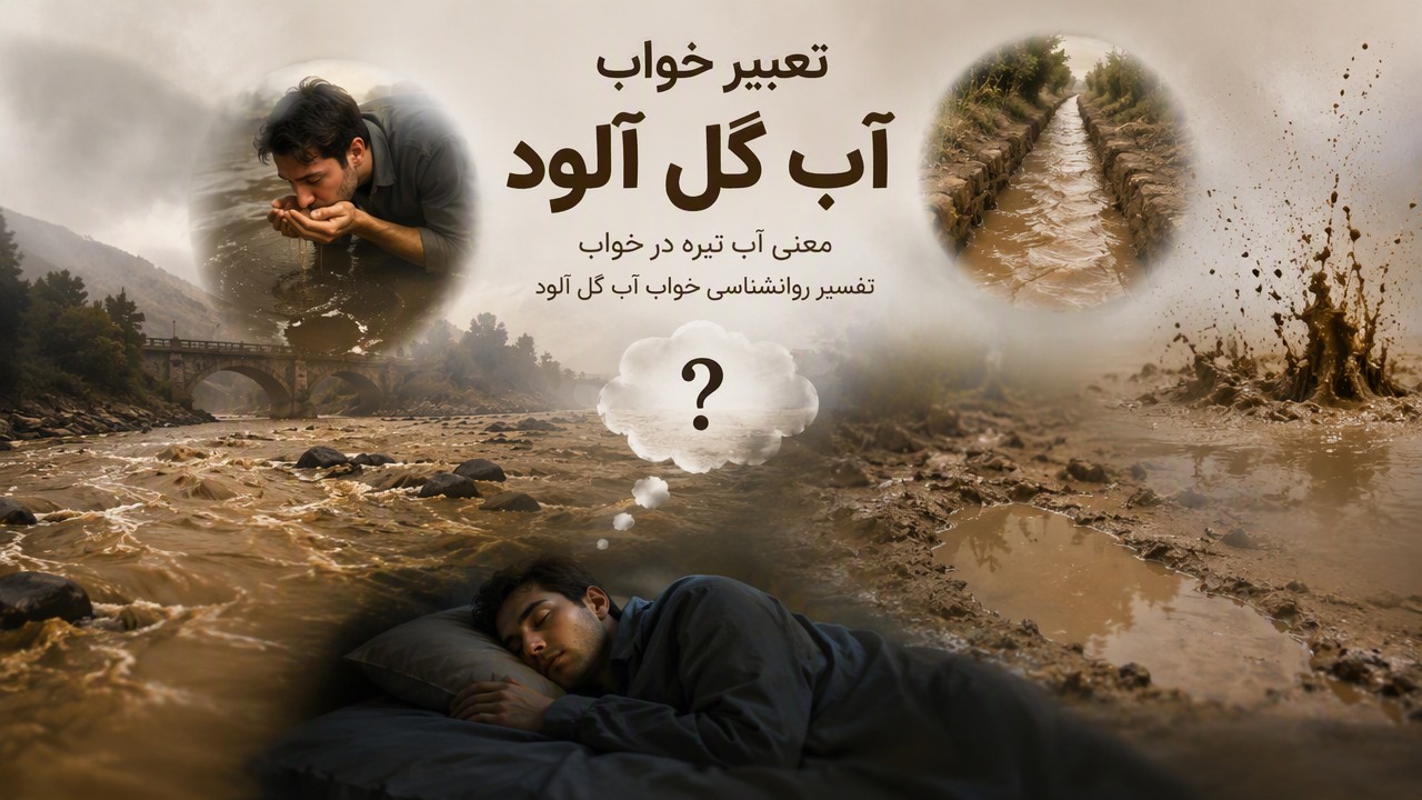 تعبیر خواب آب گل آلود, تعبیر خواب آب گل آلود رودخانه, تعبیر خواب خوردن آب گل آلود, تعبیر خواب جوی آب گل آلود, تعبیر خواب رودخانه گلی, تعبیر خواب گل و لای, معنی آب تیره در خواب, تفسیر روانشناسی خواب آب گل آلود, 