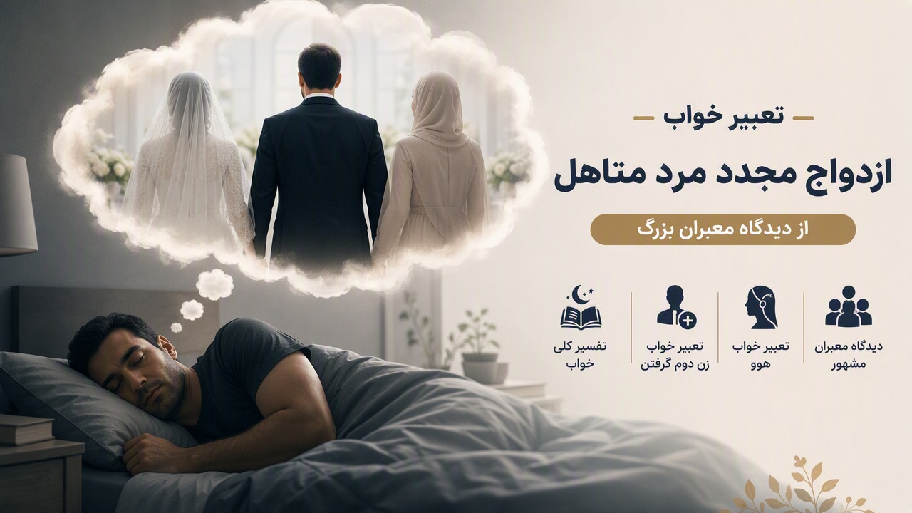 تعبیر خواب ازدواج مجدد مرد متاهل, تعبیر خواب زن دوم گرفتن, تعبیر خواب هوو, تعبیر خواب ازدواج مجدد شوهر, تعبیر خواب ازدواج مجدد مرد متاهل از دیدگاه معبران, 