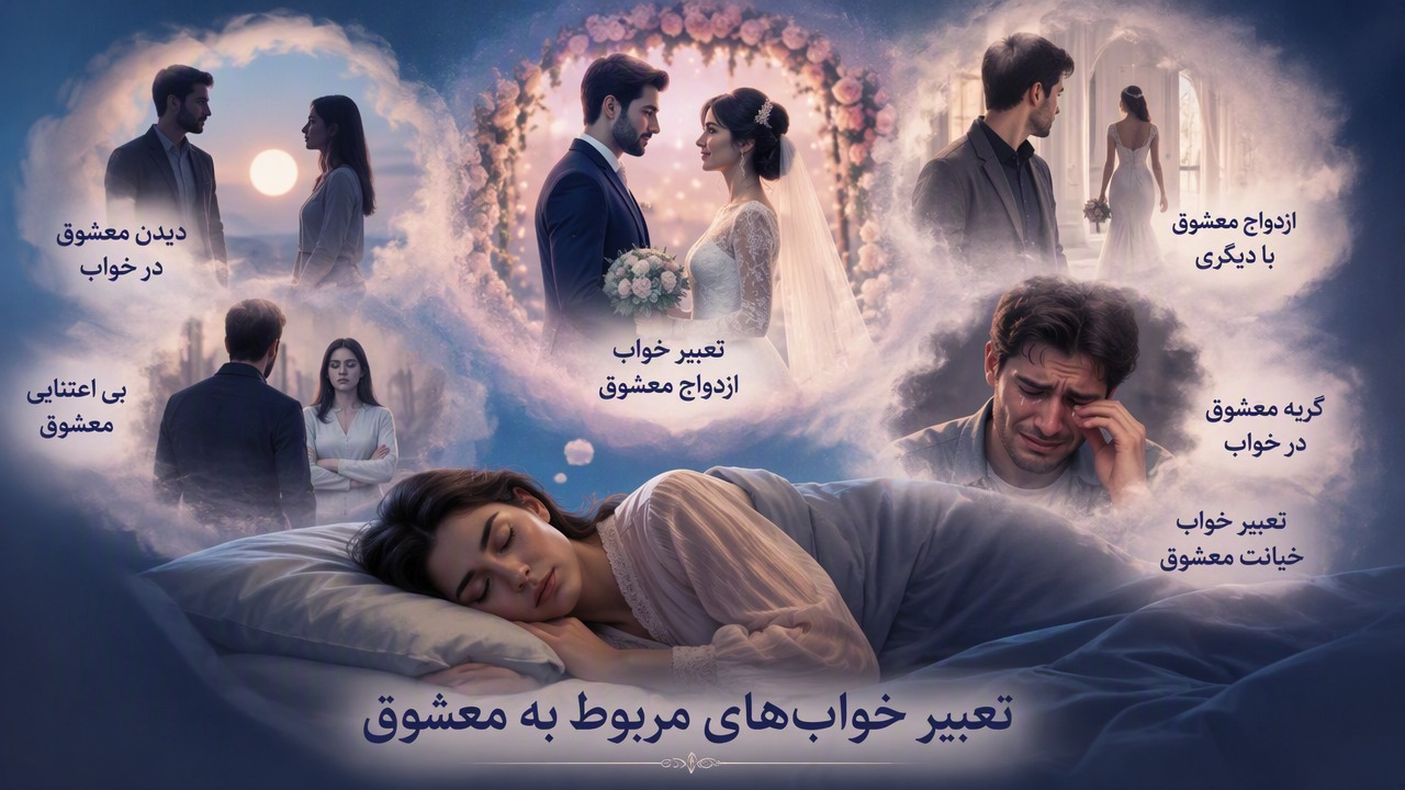تعبیر خواب ازدواج معشوق, تعبیر خواب عشق قدیمی, دیدن معشوق در خواب, تعبیر خواب خیانت معشوق, ازدواج معشوق با دیگری, تعبیر خواب عروسی معشوق, بی اعتنایی معشوق, گریه معشوق در خواب, 