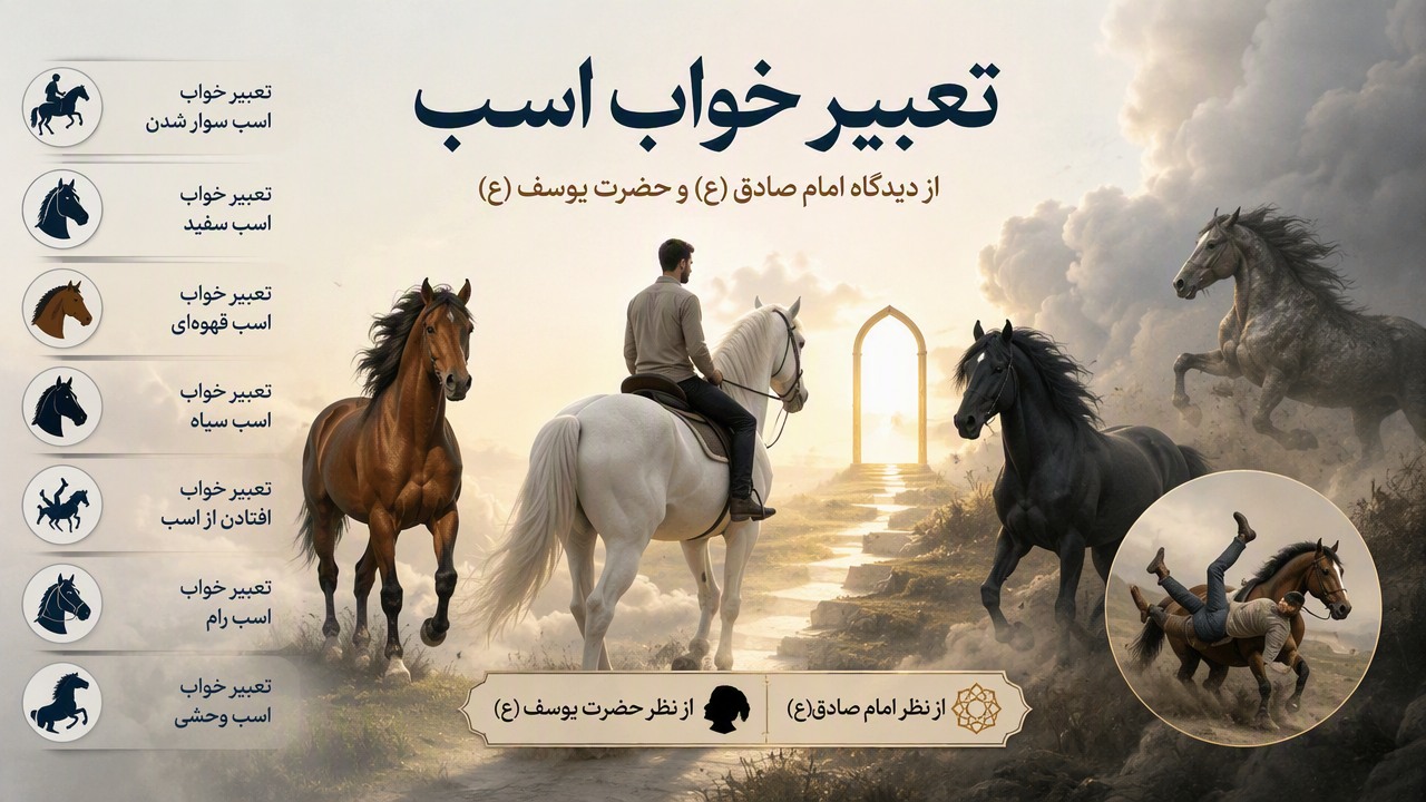 تعبیر خواب اسب سوار شدن, تعبیر خواب اسب سواری, تعبیر خواب اسب سفید, تعبیر خواب اسب قهوه ای, تعبیر خواب اسب سیاه, تعبیر خواب افتادن از اسب, تعبیر خواب اسب رام, تعبیر خواب اسب وحشی, تعبیر خواب اسب از نظر امام صادق, تعبیر خواب اسب از نظر حضرت یوسف, 