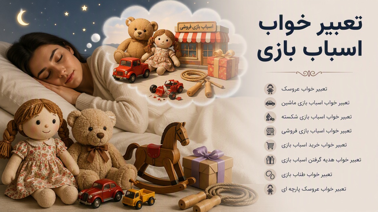 تعبیر خواب اسباب بازی, تعبیر خواب عروسک, تعبیر خواب اسباب بازی ماشین, تعبیر خواب اسباب بازی شکسته, تعبیر خواب اسباب بازی فروشی, تعبیر خواب خرید اسباب بازی, تعبیر خواب هدیه گرفتن اسباب بازی, تعبیر خواب طناب بازی, تعبیر خواب عروسک پارچه ای,