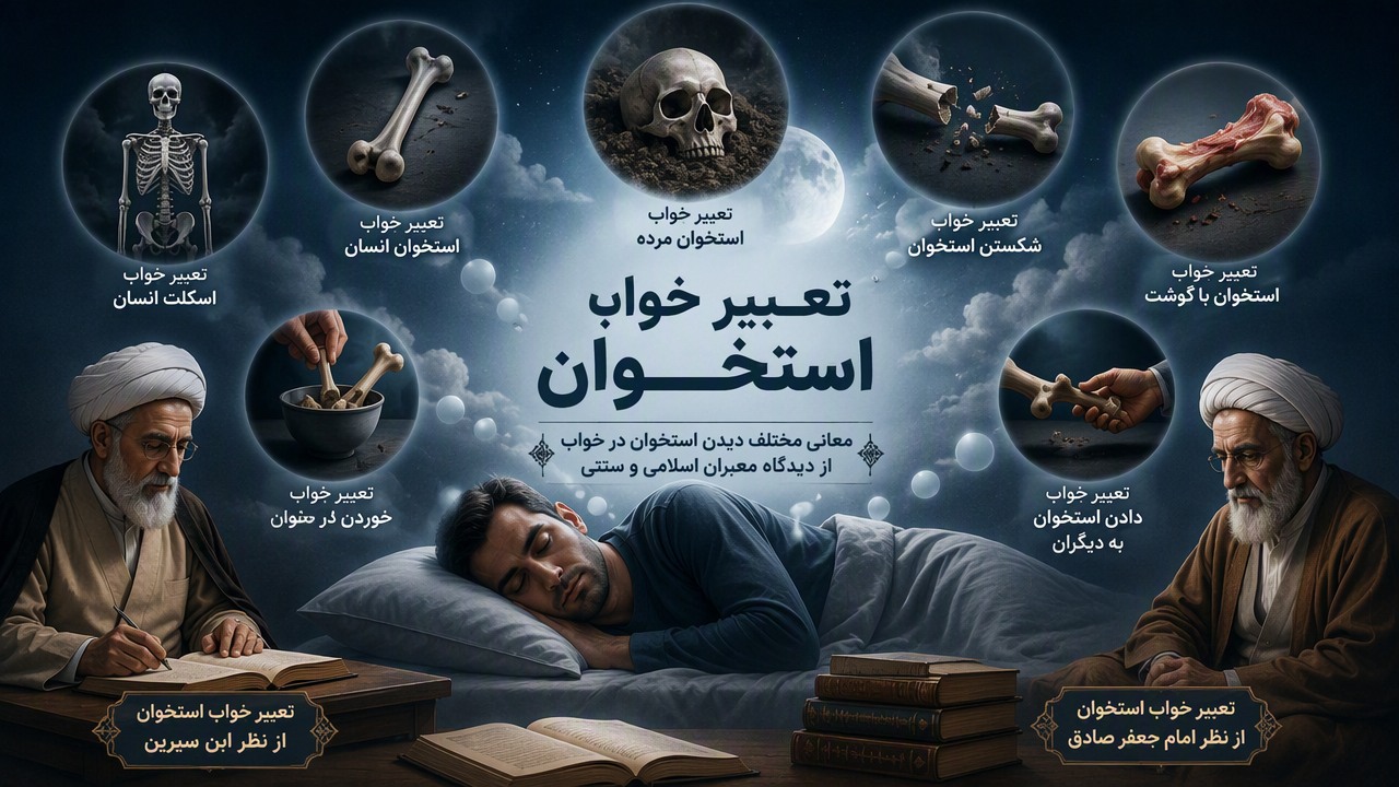 تعبیر خواب استخوان انسان, تعبیر خواب استخوان مرده, تعبیر خواب شکستن استخوان, تعبیر خواب استخوان با گوشت, تعبیر خواب اسکلت انسان, تعبیر خواب استخوان از نظر ابن سیرین, تعبیر خواب استخوان از نظر امام جعفر صادق, تعبیر خواب خوردن استخوان, تعبیر خواب استخوان در جیب, تعبیر خواب دادن استخوان به دیگران,