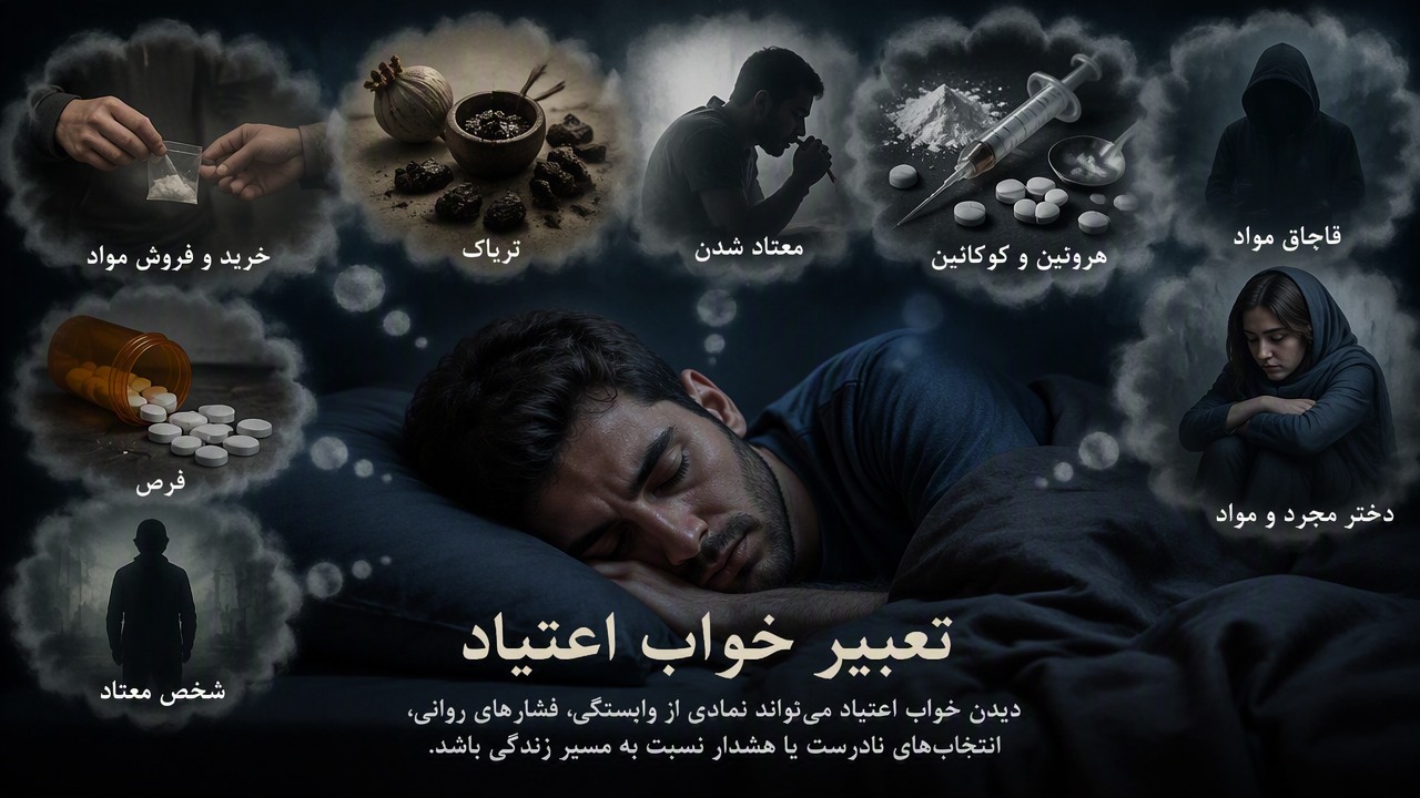 تعبیر خواب اعتیاد, تعبیر خواب معتاد شدن, تعبیر خواب مواد مخدر, تعبیر خواب تریاک, تعبیر خواب خرید و فروش مواد, تعبیر خواب هروئین و کوکائین, تعبیر خواب شخص معتاد, تعبیر خواب قرص, تعبیر خواب قاچاق مواد, تعبیر خواب دختر مجرد و مواد,