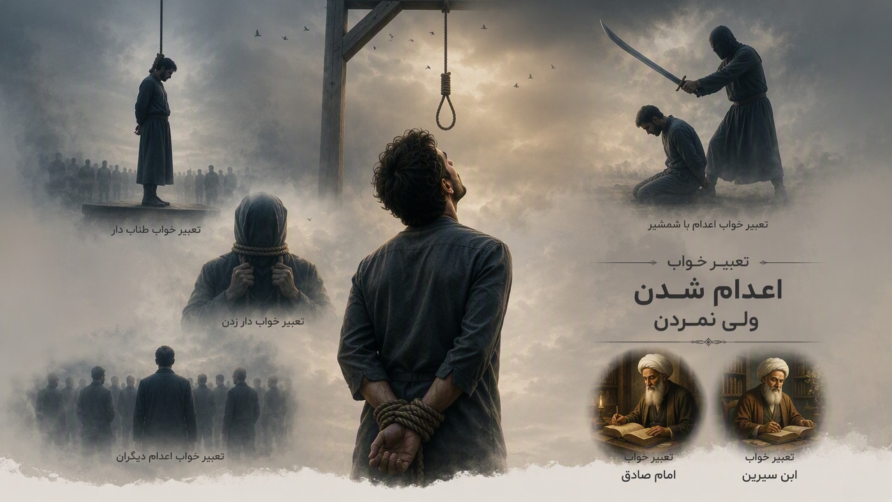 تعبیر خواب اعدام شدن ولی نمردن, تعبیر خواب اعدام, تعبیر خواب دار زدن, تعبیر خواب طناب دار, تعبیر خواب اعدام دیگران, تعبیر خواب اعدام با شمشیر, تعبیر خواب امام صادق, تعبیر خواب ابن سیرین, 